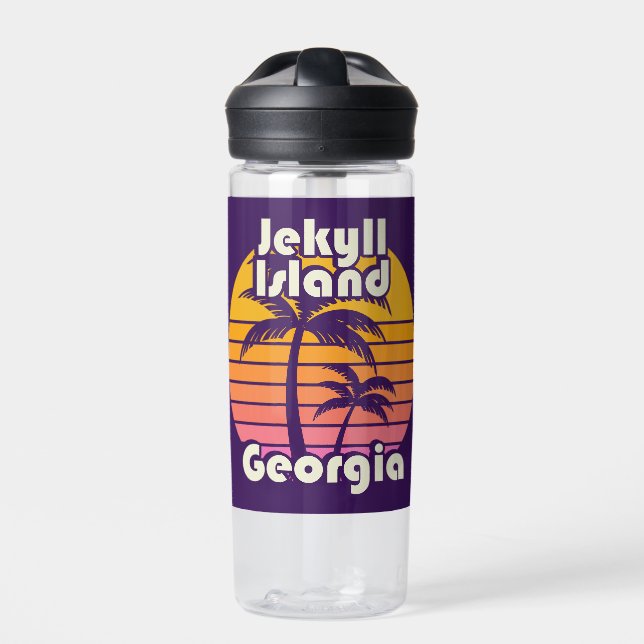Jekyll Island Beach Georgia Water Bottle (Front)