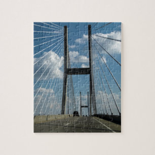 Jekyll Island Cable Bridge Jigsaw Puzzle