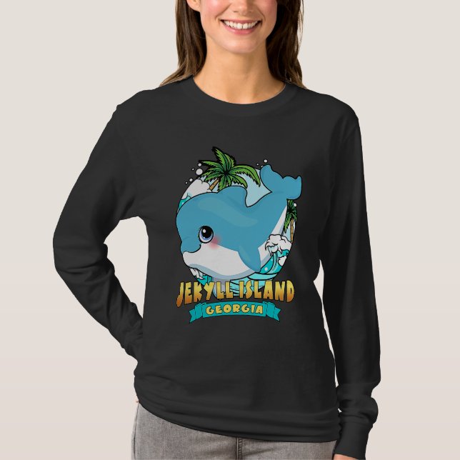 JEKYLL ISLAND GEORGIA Cute Baby Dolphin Beach Souv T-Shirt (Front)