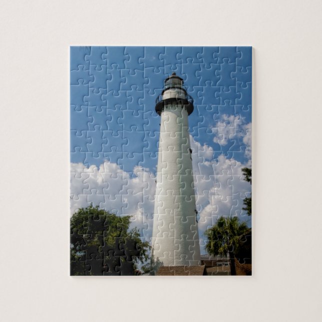 Jekyll Island Georgia Lighthouse Jigsaw Puzzle (Vertical)