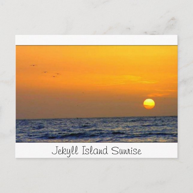 Jekyll Island Sunrise Postcard (Front)