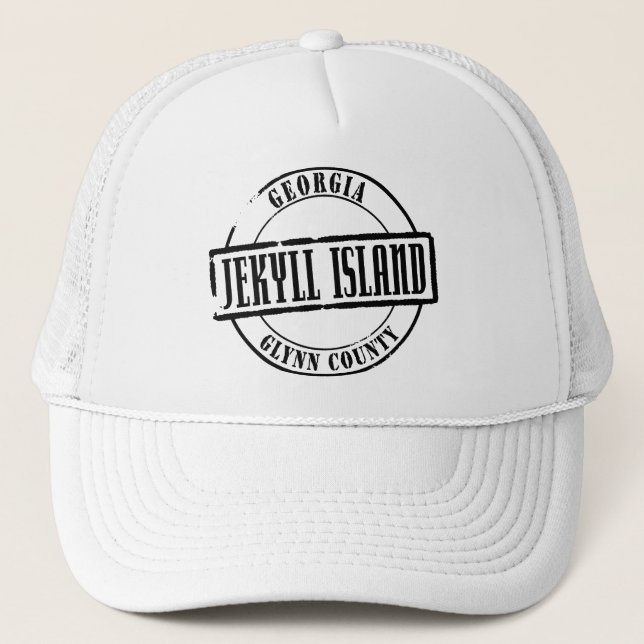 Jekyll Island Title Trucker Hat (Front)