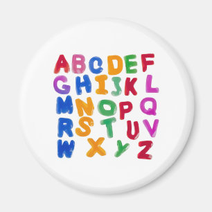 Jelly alphabets magnet