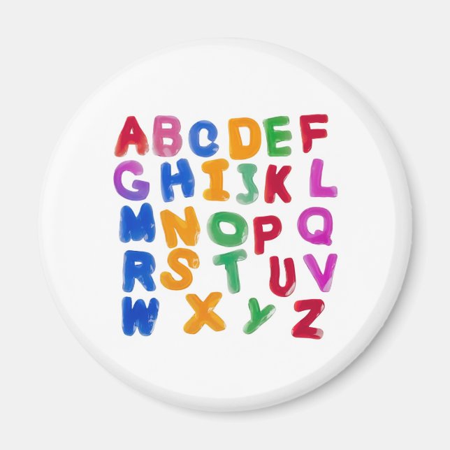 Jelly alphabets magnet (Front)