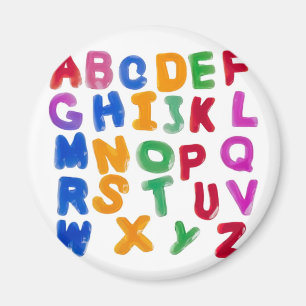 Jelly alphabets magnet