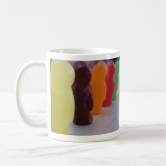 Jelly babies on parade coffee mug