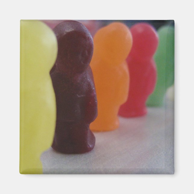 Jelly babies on parade magnet (Front)