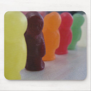 Jelly babies on parade mouse pad