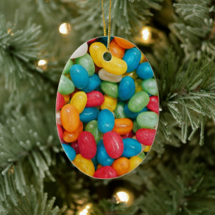 Jelly Bean Candies Colourful Ceramic Tree Decoration