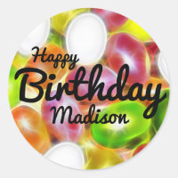 Jelly Bean Candy Personalised Happy Birthday