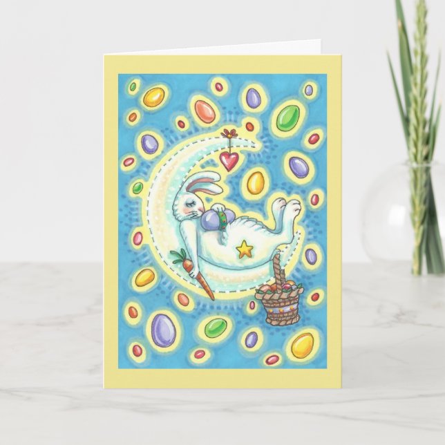 JELLY BEAN DREAMS EASTER BUNNY GREETING CARD Verse (Front)
