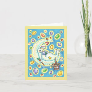 JELLY BEAN DREAMS EASTER BUNNY NOTE CARD Verse