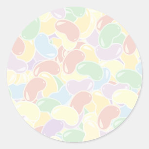 Jelly Bean Fade Classic Round Sticker