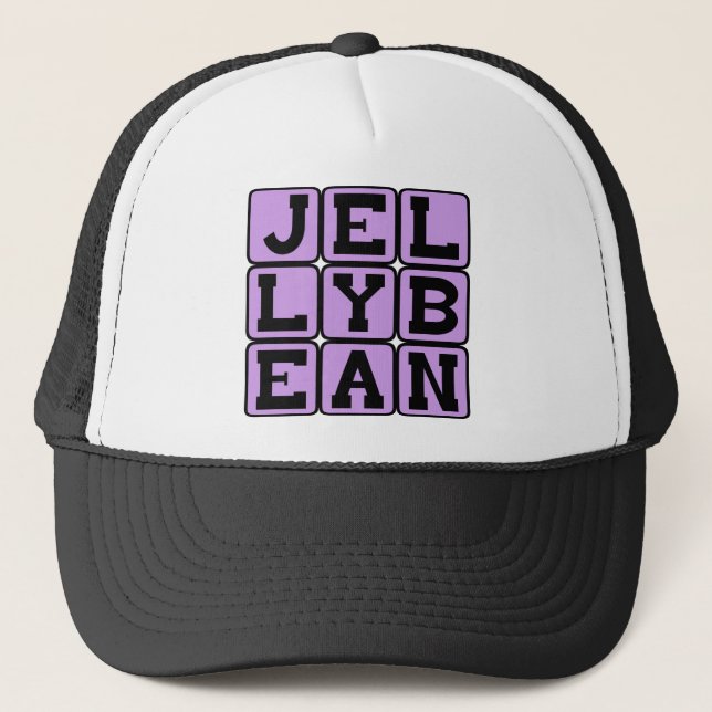 Jelly Bean, Flavoued Candy Trucker Hat (Front)