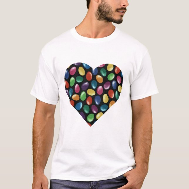 Jelly Bean Heart t-shirt (Front)