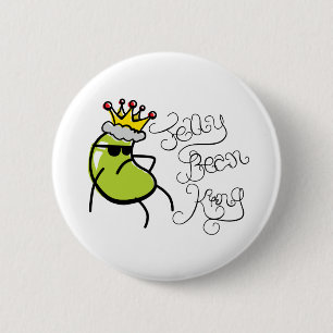 Jelly Bean King 6 Cm Round Badge