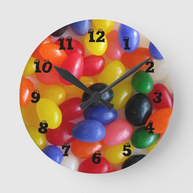 Jelly Bean Wall Clock (Front)