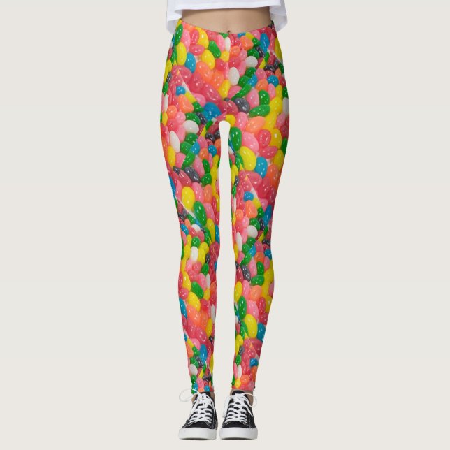 Jelly Beans Candy Easter Women's Leggings (Front)