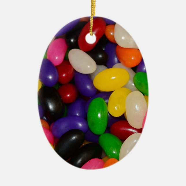 Jelly Beans Ceramic Tree Decoration (Front)