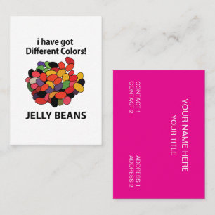 Jelly Beans Colourful Funny Jelly Beans Business Card