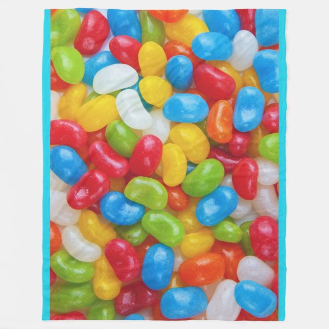 Jelly Beans Fleece Blanket (Front)