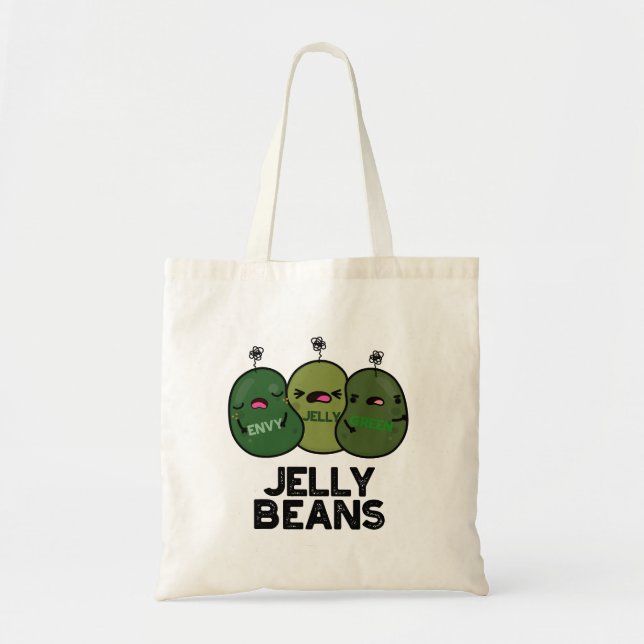 Jelly Beans Funny Jealous Candy Pun  Tote Bag (Front)
