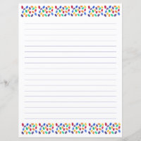 Jelly Beans Lined Stationery