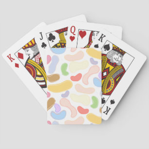Jelly beans playing cards