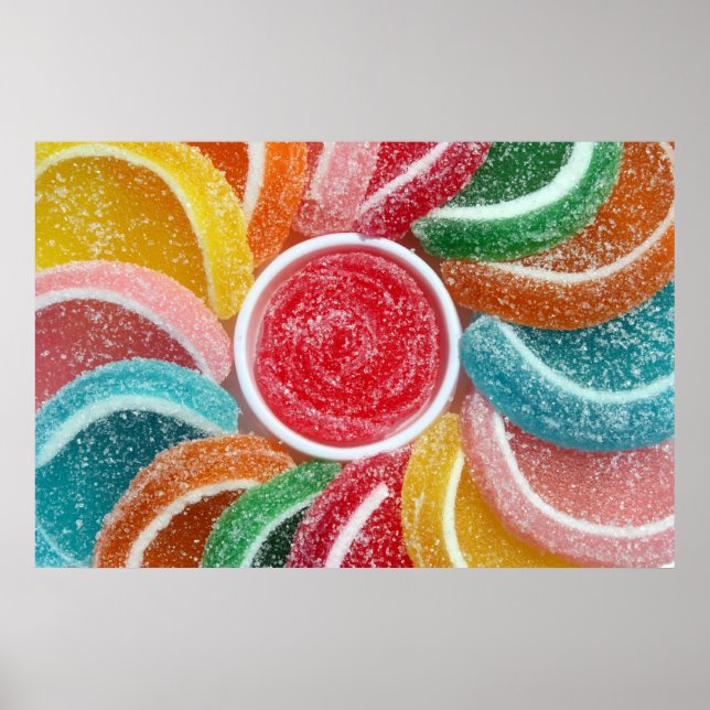 jelly candy poster print (Front)