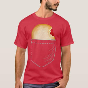 Jelly Filled Doughnut in Pocket  T-Shirt