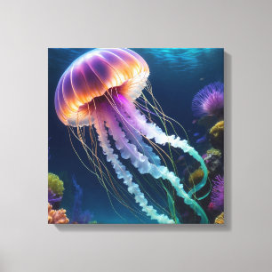 Jelly fish canvas print