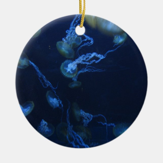 Jelly Fish Ceramic Tree Decoration (Front)