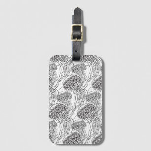 Jelly Fish Doodle Luggage Tag