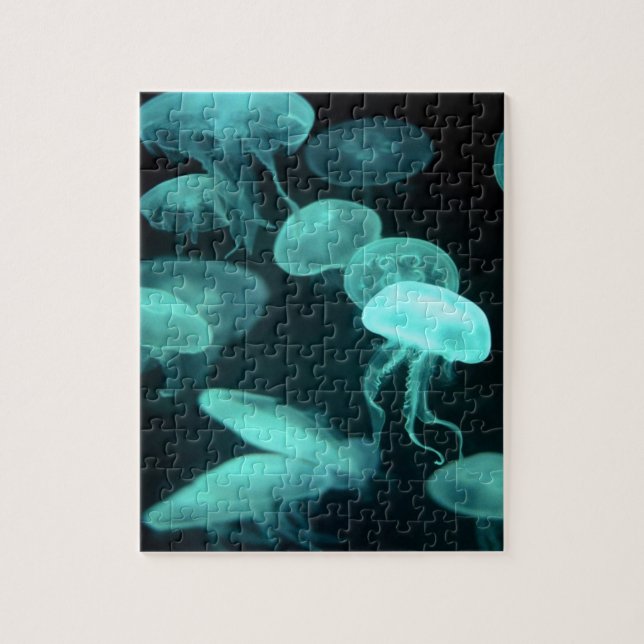 jelly fish glowing jigsaw puzzle (Vertical)