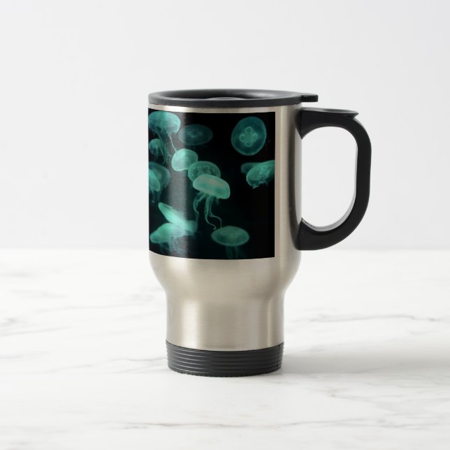 jelly fish glowing travel mug (Right)