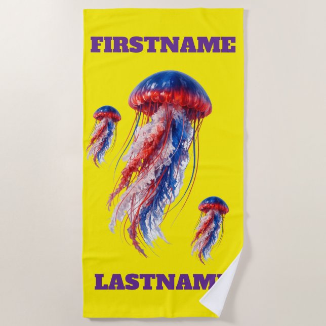 Jelly Fish Personal Towel (Front)