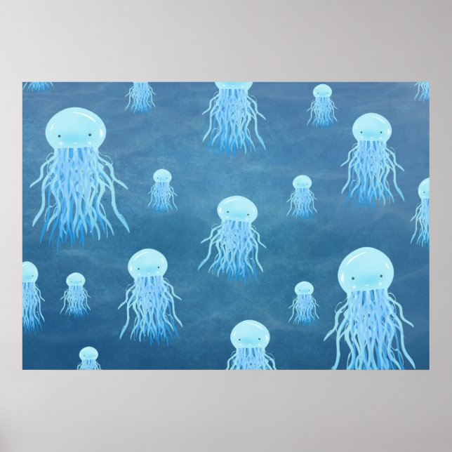 Jelly fish - poster print (Front)