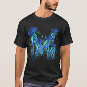 Jelly fish swimming together. T-Shirt