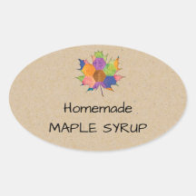 Jelly Jar Homemade Maple Syrup Sticker
