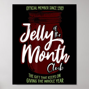 Jelly Of The Month Club Fun Men And Women Christma Poster