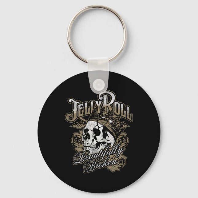 Jelly Roll - Beautifully Broken  Key Ring (Front)