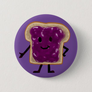 Jelly Sandwich Buddy 6 Cm Round Badge