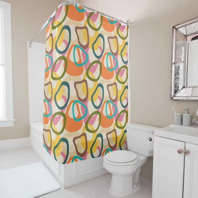 Jelly Squares  Shower Curtain (In Situ)