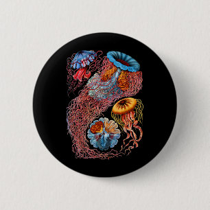 Jellyfish 6 Cm Round Badge