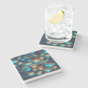 Jellyfish are so cuddly stone coaster