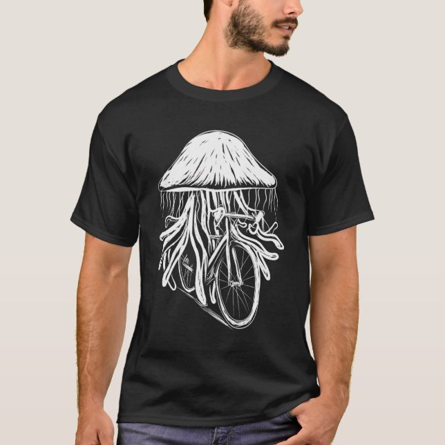 Jellyfish Bicycle Clothes Cycling Cyclist Gift Jel T-Shirt (Front)