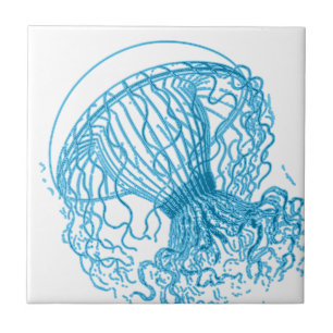 Jellyfish Blue Tile