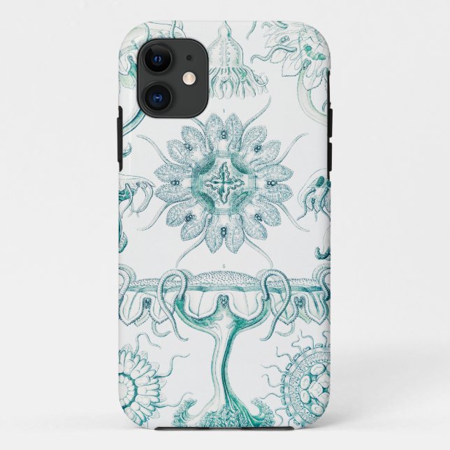 Jellyfish, Discomedusae  by Ernst Haeckel Case-Mate iPhone Case (Back)