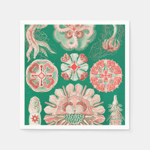 Jellyfish, Discomedusae by Ernst Haeckel Napkin