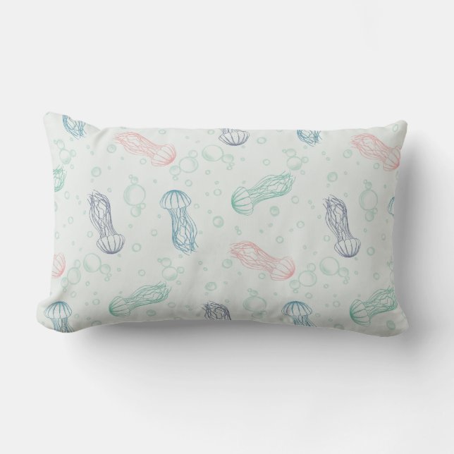 Jellyfish Drift Double Sided Lumbar Cushion (Front)